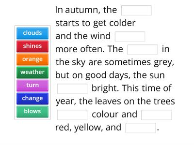 Autumn - gaps filling