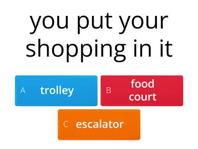 Shopping - vocabulary