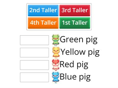 Oink Oink Link Puzzle Question 1. Who is taller?