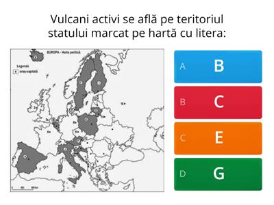 TEST CLASA A 12 - A   RELIEFUL EUROPEI SI ROMANIEI