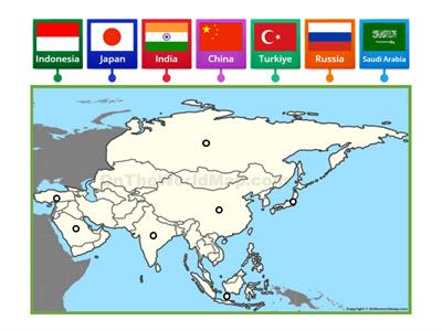 Label the Flag (Asia)
