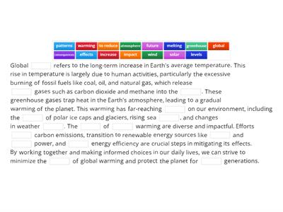 Global warming_vocabulary