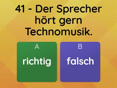 TELC B1 - Hörverstehen B1- Teil 1 - Quiz