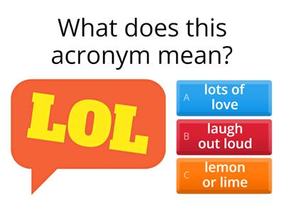 Text Message Acronyms