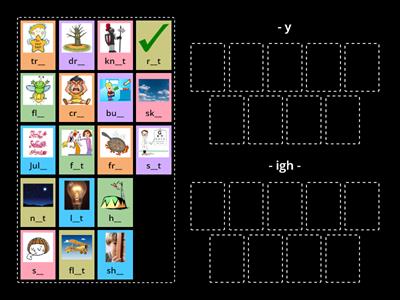 AS3 U7 L3 phonics -y / -igh