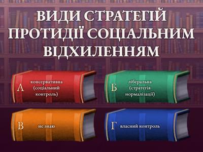 СТРАТЕГІЇ ПРОТИДІЇ  СОЦІАЛЬНИМ  ВІДХИЛЕННЯМ