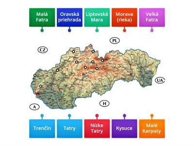 27. Od Tatier k Dunaju - slepá mapa