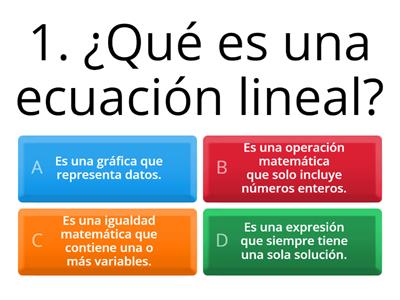 Ecuaciones lineales