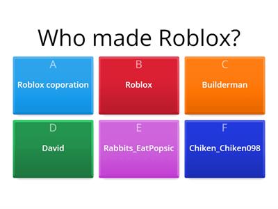 Roblox Quiz 1