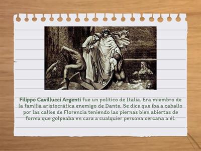  ¿A dónde van las almas del inframundo dantesco? Flashcards