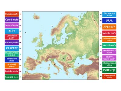  Pohoří, nížiny a slané vodstvo Evropy