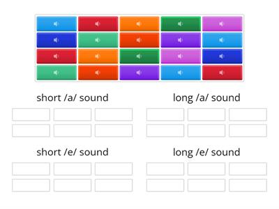 Vowels /a/ and /e/ Sounds - Listening