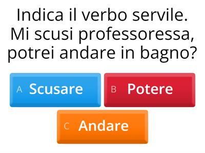  I verbi servili e ausiliari