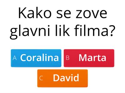 Film Coralina - Kviz -
