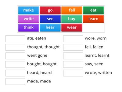  ff4 unit 3 irregular verbs