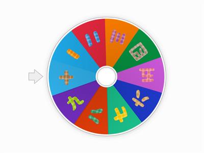Kanji Numbers 1-10 Random Wheel