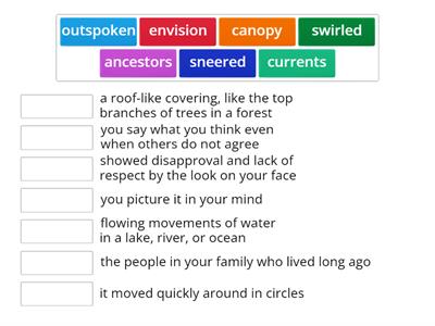 M9 W3 Vocabulary 4th Grade HMH