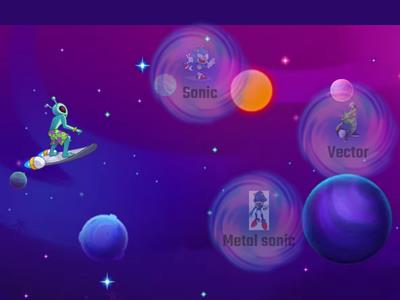 Atrapa los personajes Sonic 