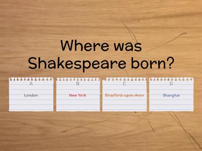 Shakespeare Starter