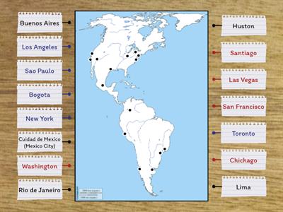Gradovi Angloamerike i Latinske Amerike