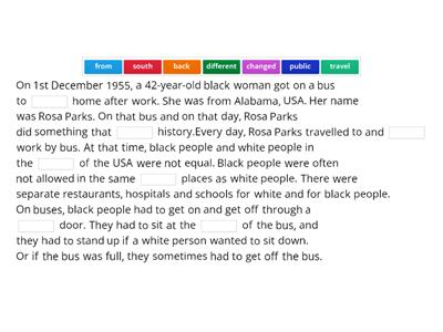 Rosa Parks. Sol. Elem. 7C