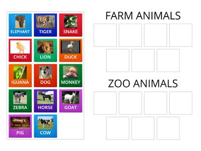 FARM & JUNGLE ANIMALS