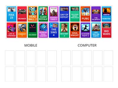 GAMES(MOBILE OR COMPUER)