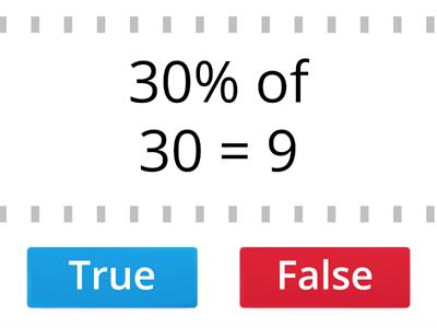 True and False Maths Statements