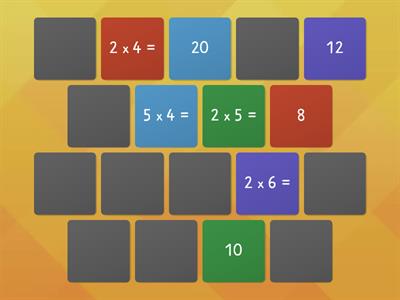 Multiplication Game = 4x, 5x and 6x Tables