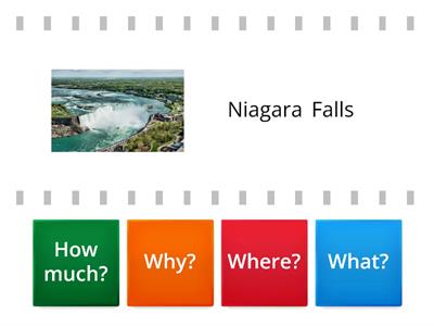  Wh Questions- Niagara waterfalls 