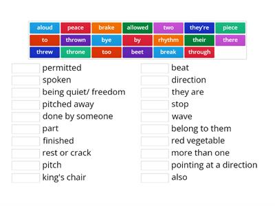  "Homophones" -Advanced-