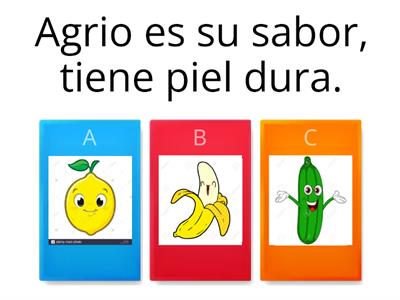 Adivinanzas de frutas y verduras