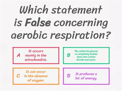Aerobic vs anaerobic respiration