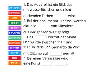 Quiz - Kunst  