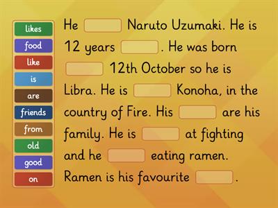 Let's complete this information about Naruto!