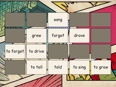 Past simple of irregular verbs