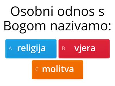 RELIGIJA (ponavljanje cjeline)