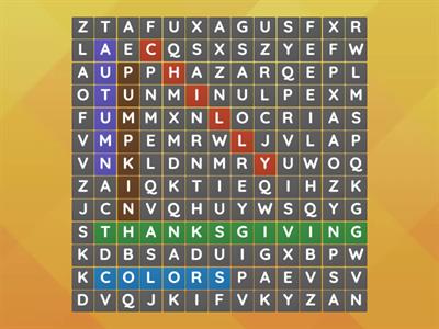 autumn word search!