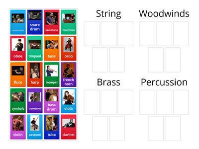 Instrument Family Sorting Game