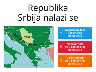 Koliko poznaješ Srbiju?