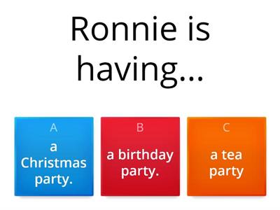 Ronnie's tea party - ponavljanje