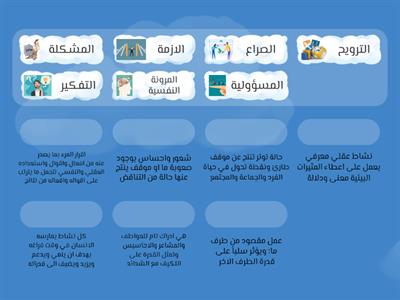 ضعي المصطلح المناسب في الفراغ