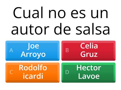 Preguntas de la salsa