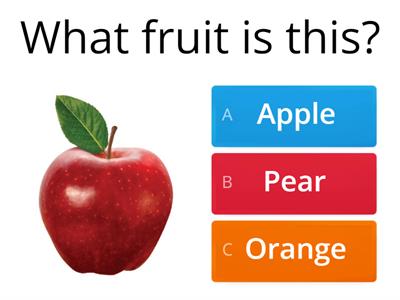 Fruit Vocabulary