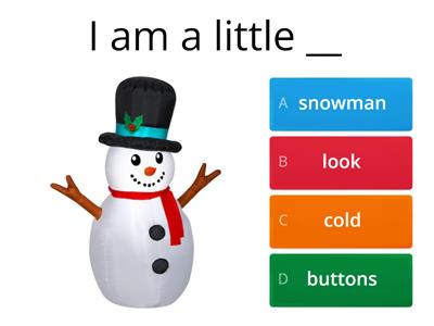 I am a little snowman