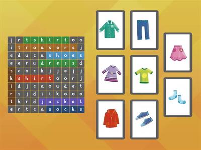 AS1 U8 Clothes wordsearch