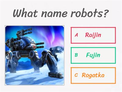 war robots Question