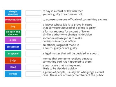 legal vocabulary in court