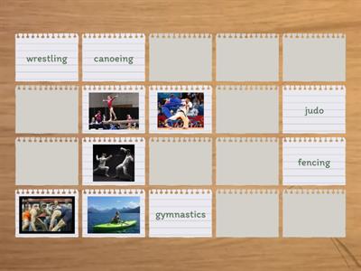 Olympic sports (Memory card game)