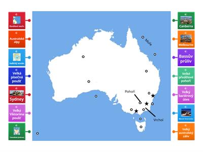 Austrálie (přírodní podmínky a města)